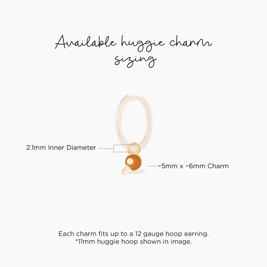Ping Pong Paddle Charm