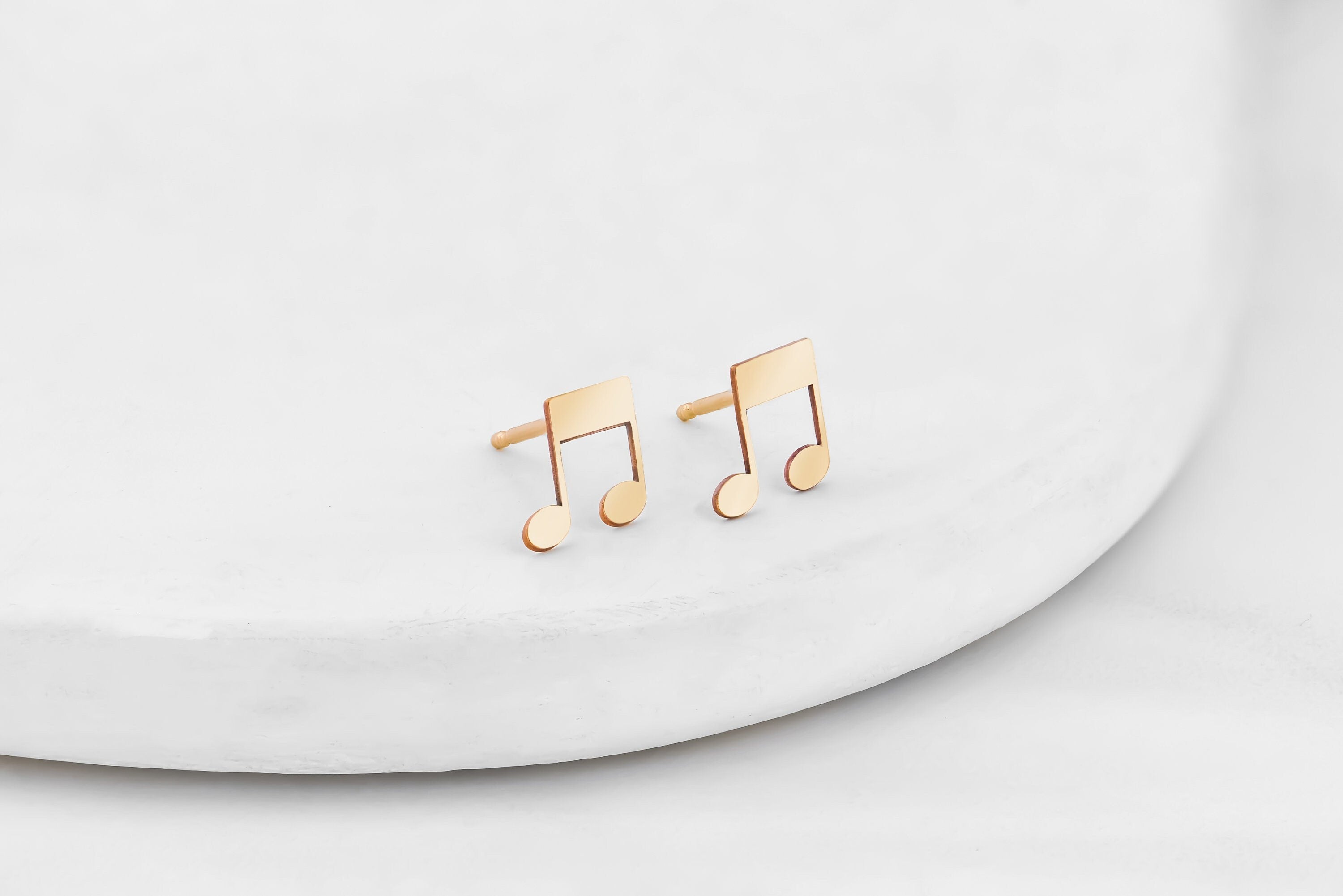 Musical Note Stud Earrings