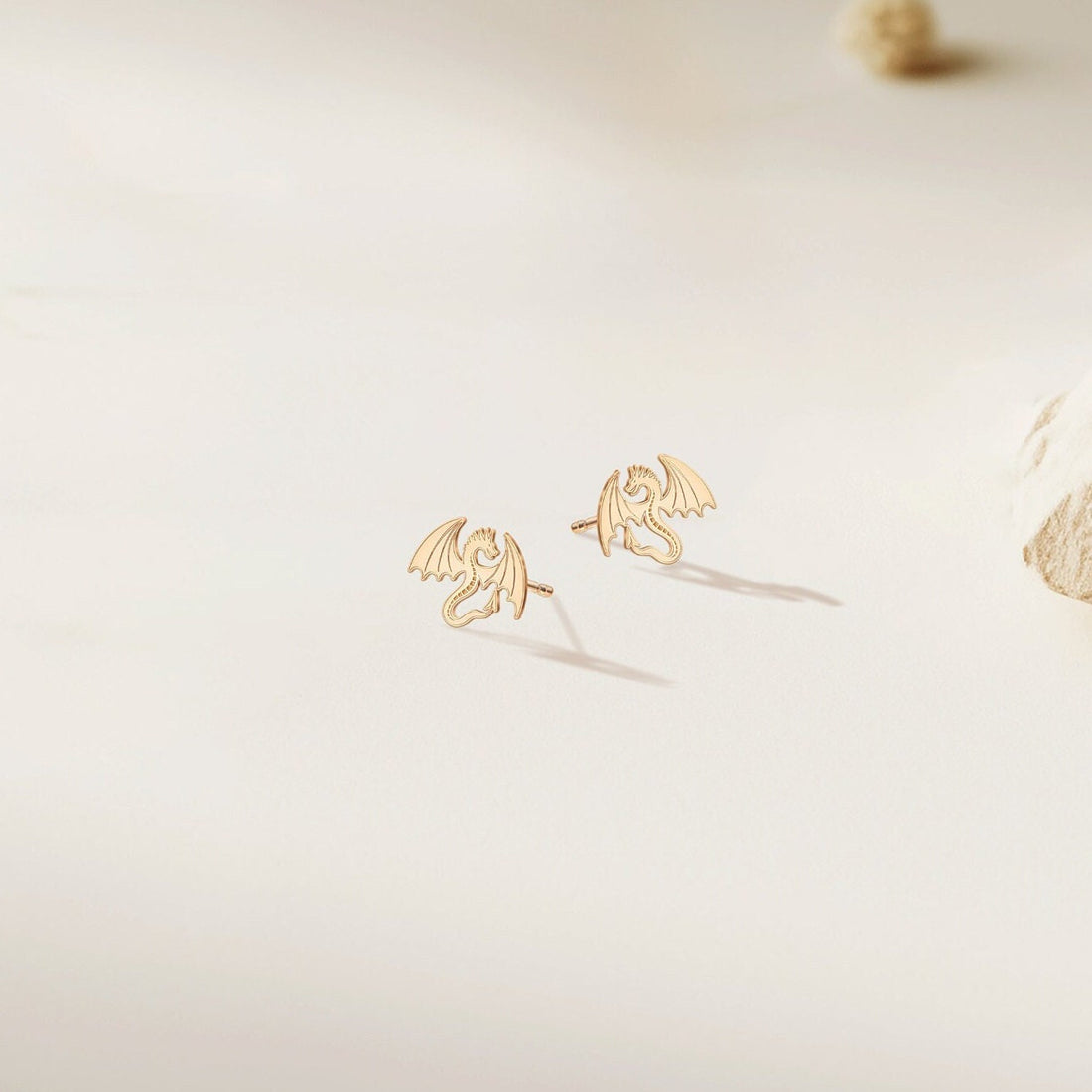 Winged Dragon Stud Earrings
