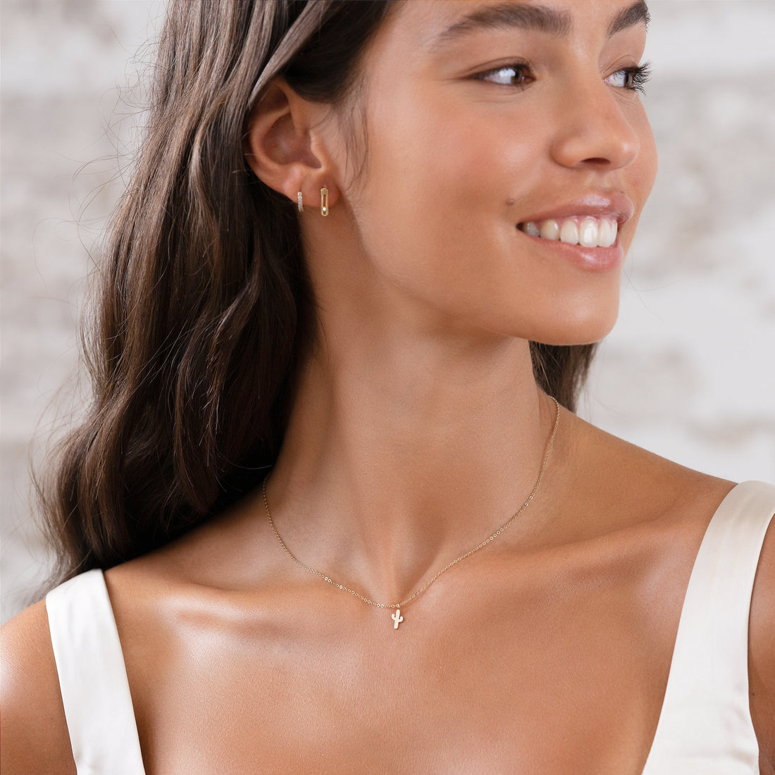 Cactus Pendant Necklace