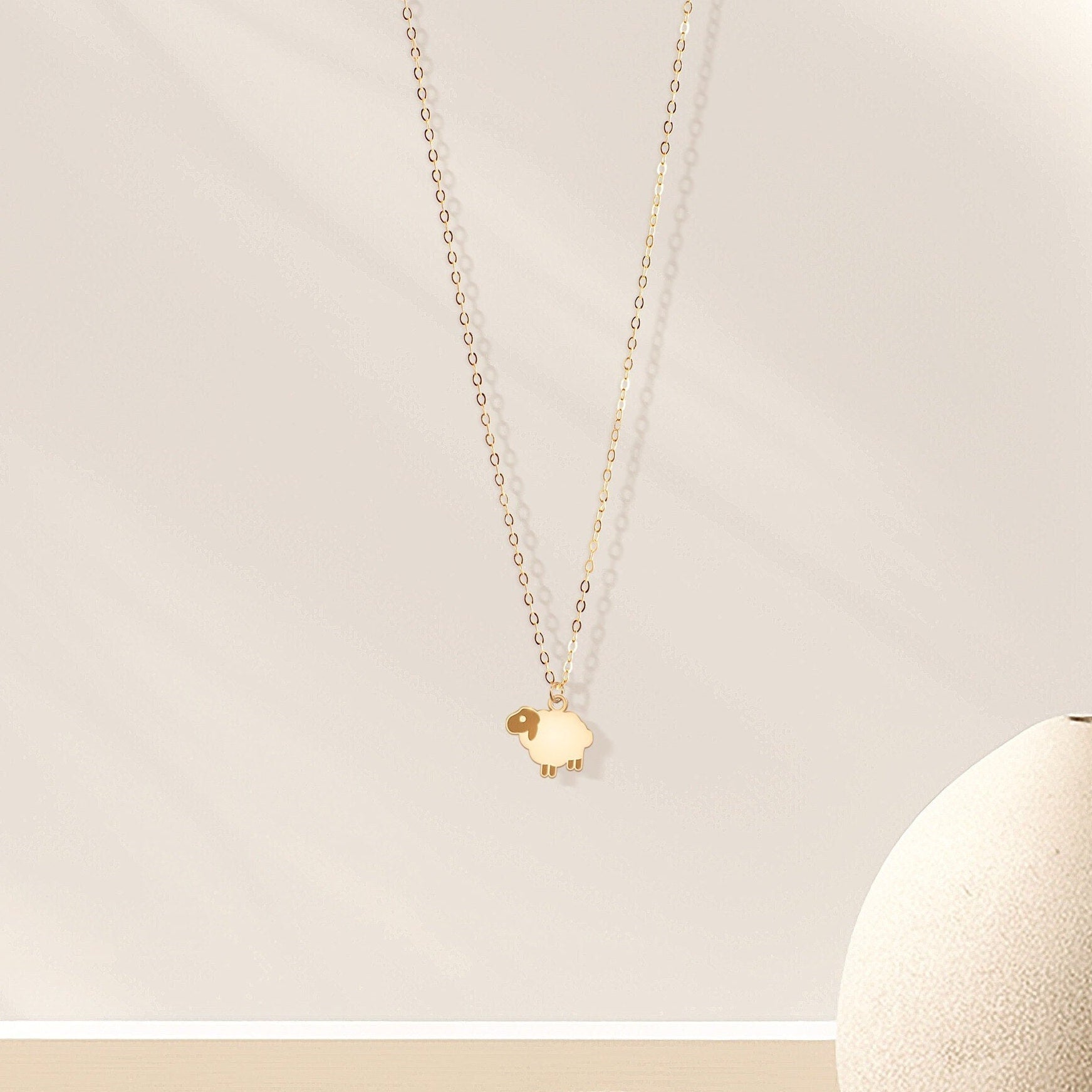 Lamb Pendant Necklace