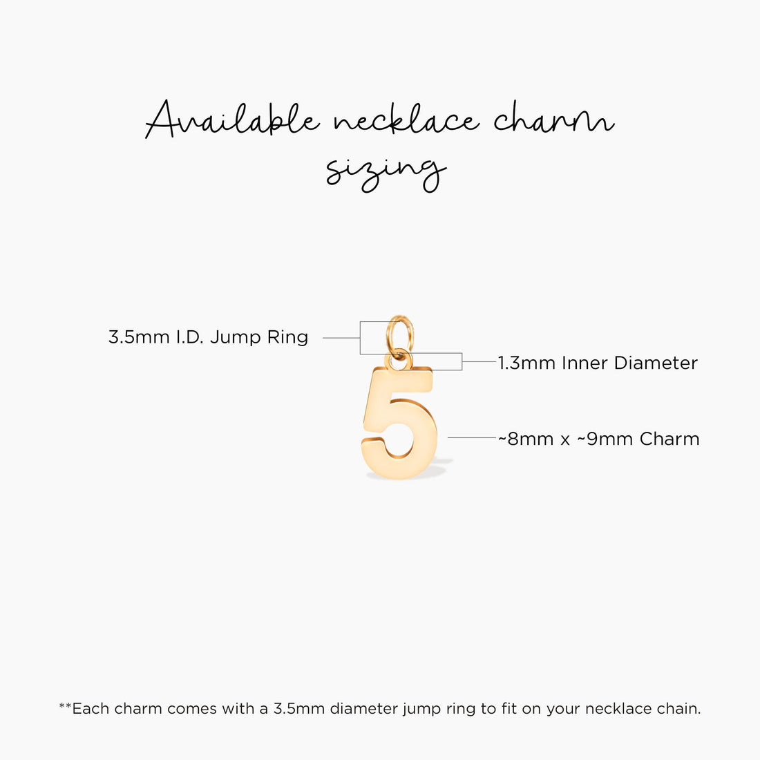 Number Pendant Necklace
