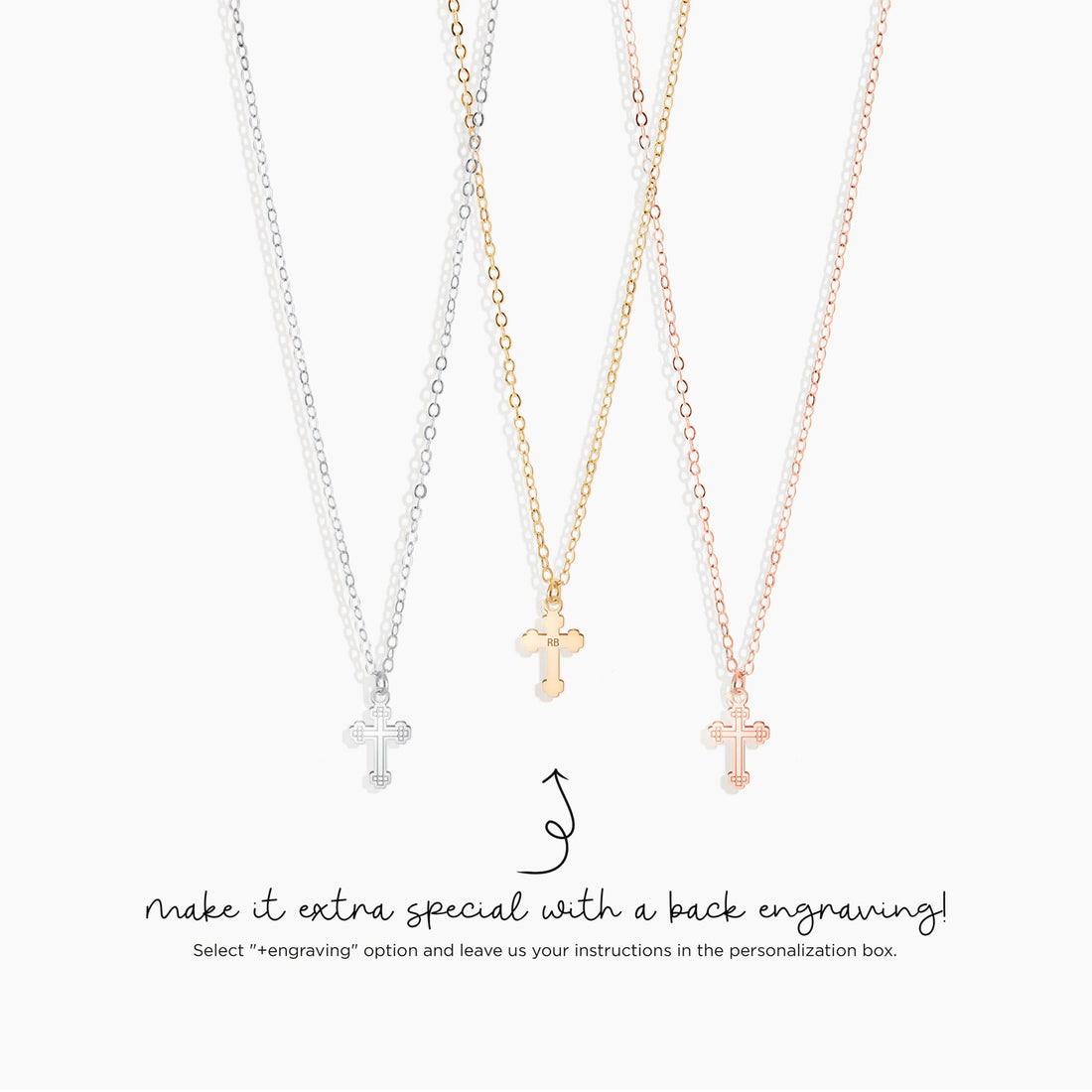 Latin Crucifix Pendant Necklace