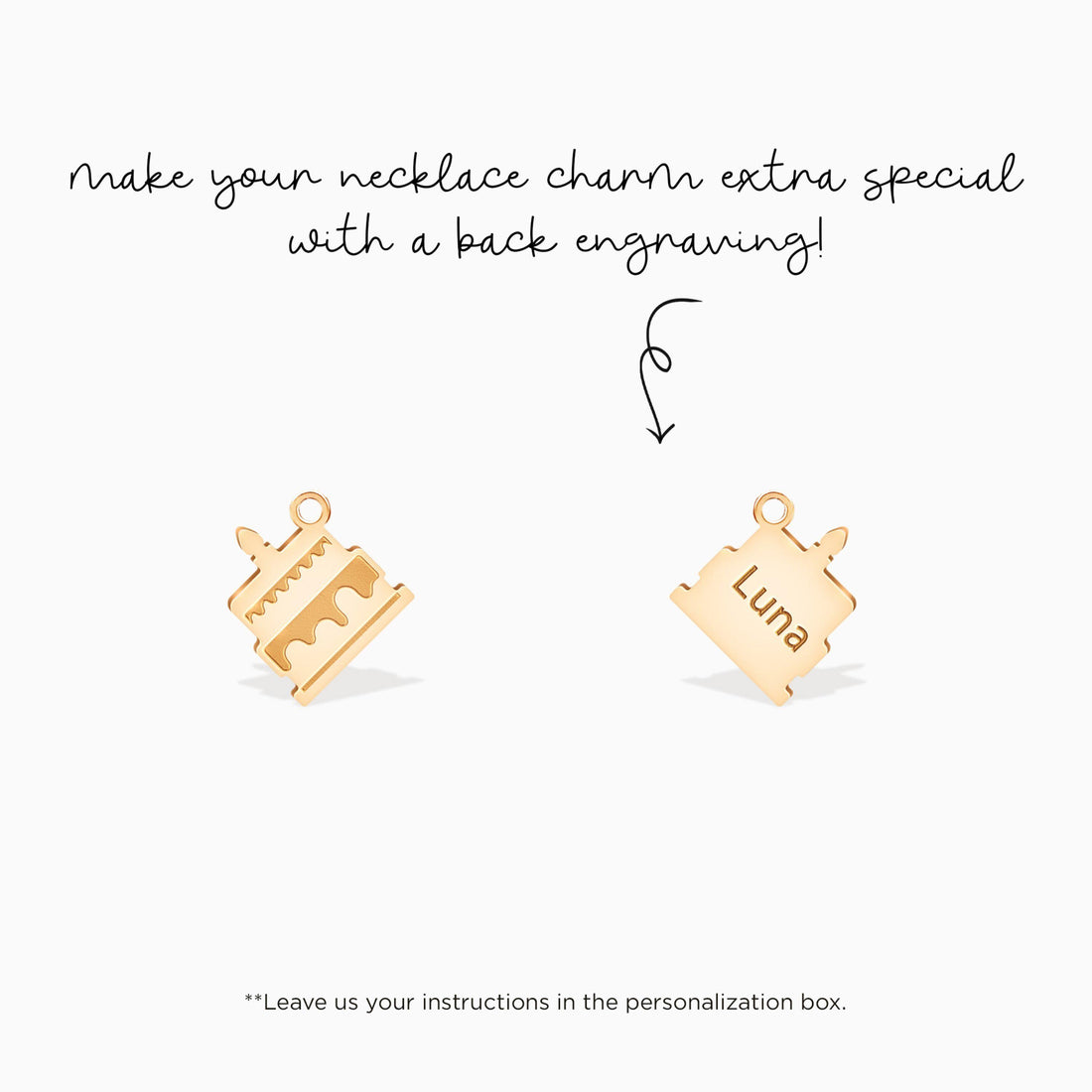 Birthday Cake Charm Pendant
