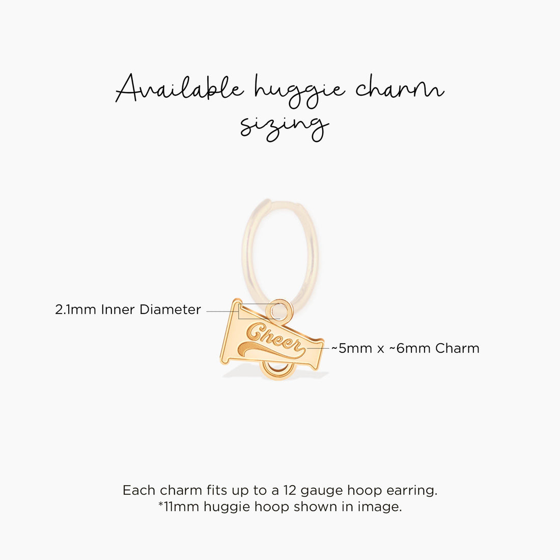 Cheer Megaphone Charm Pendant