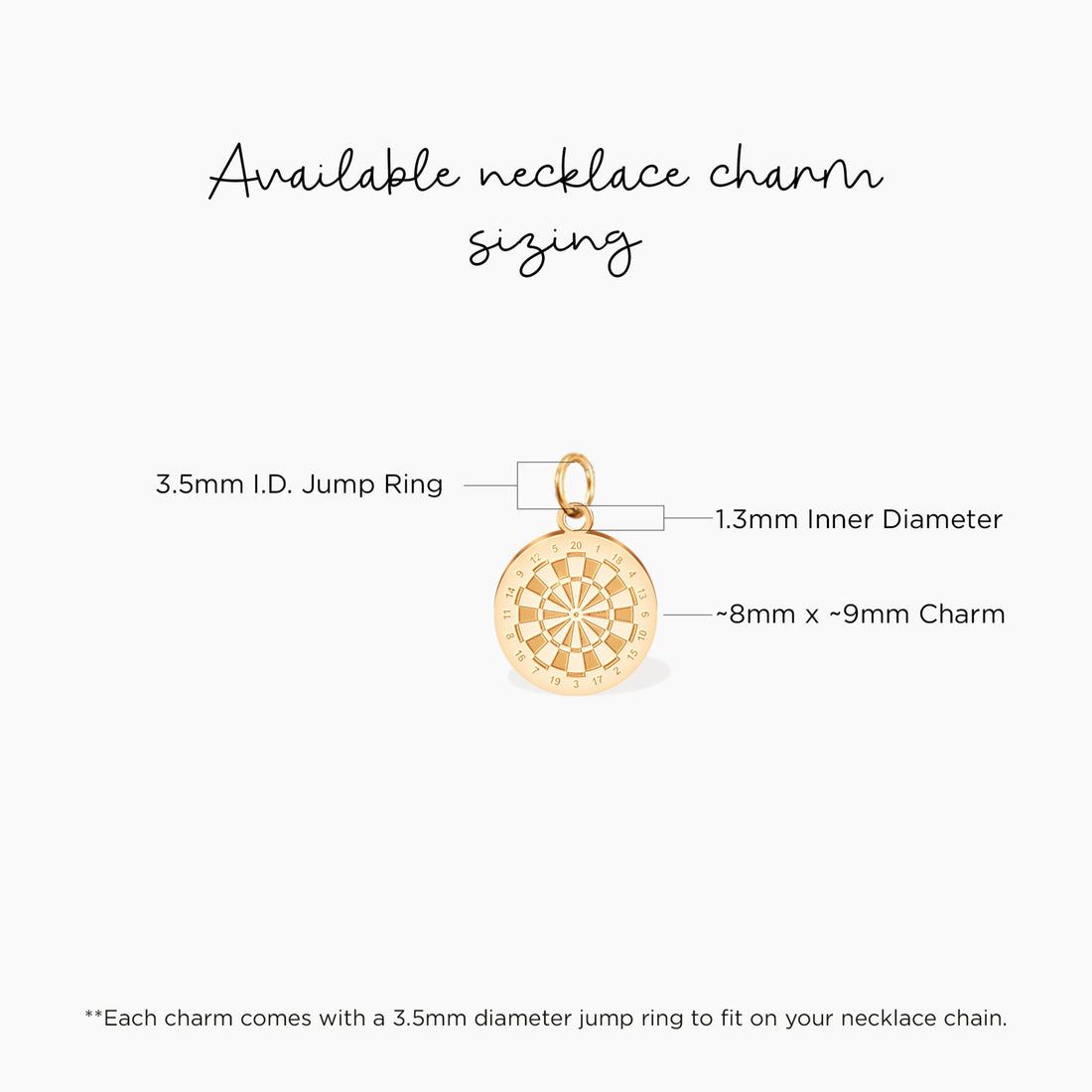 Dartboard Charm Pendant