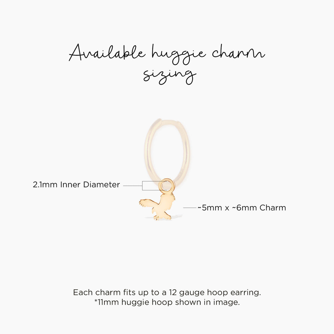 Hawk Silhouette Charm