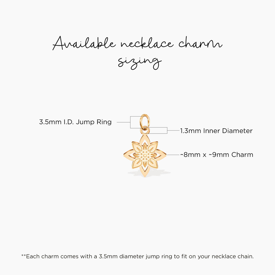 Gold Flower Charm