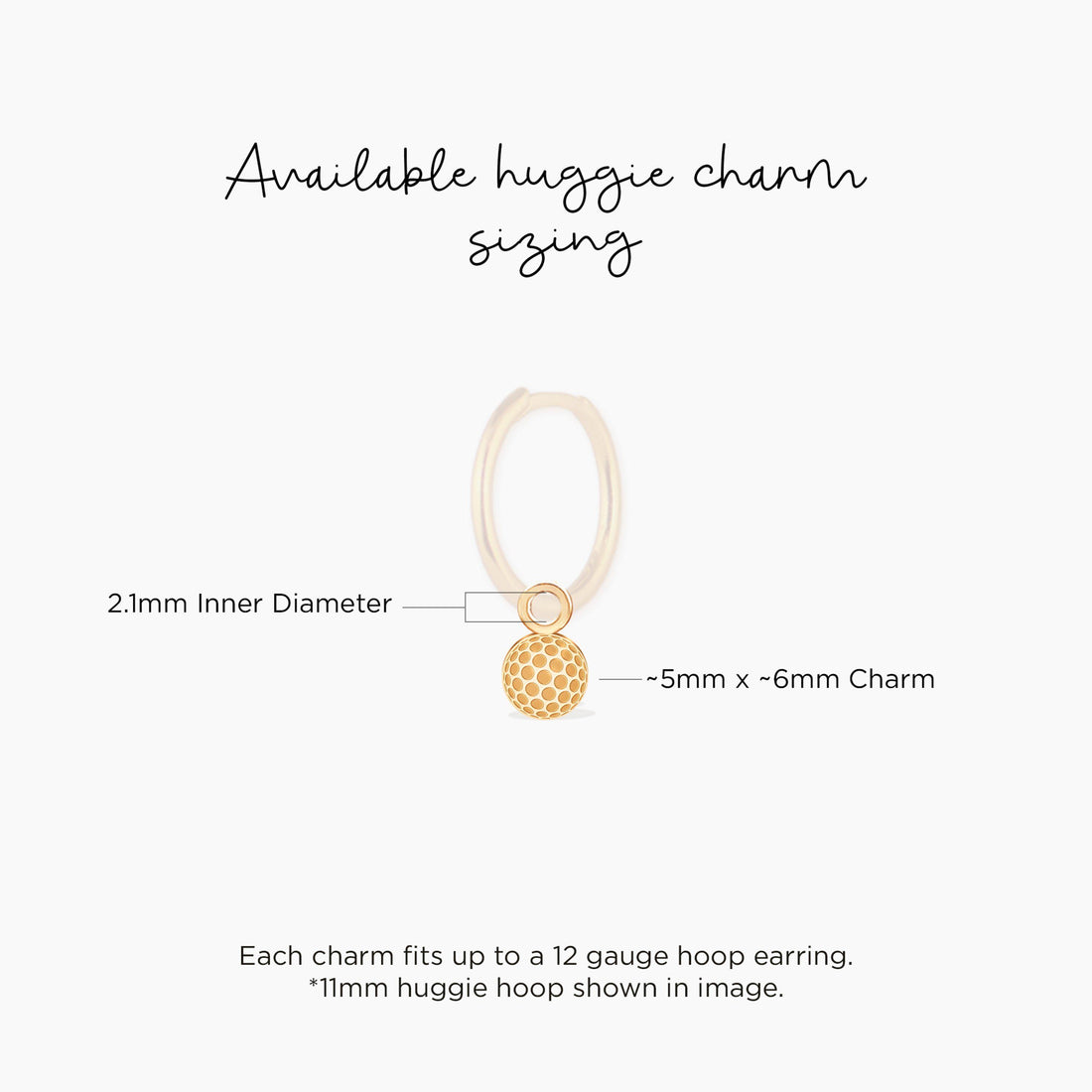 Golf Ball Dotted Charm
