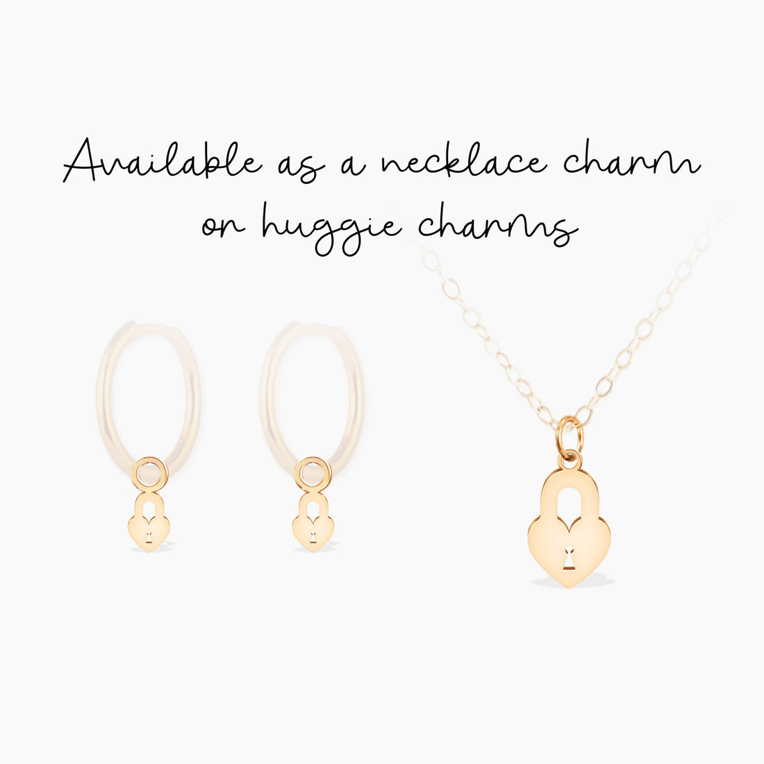 Romantic Heart Lock Pendant Necklace