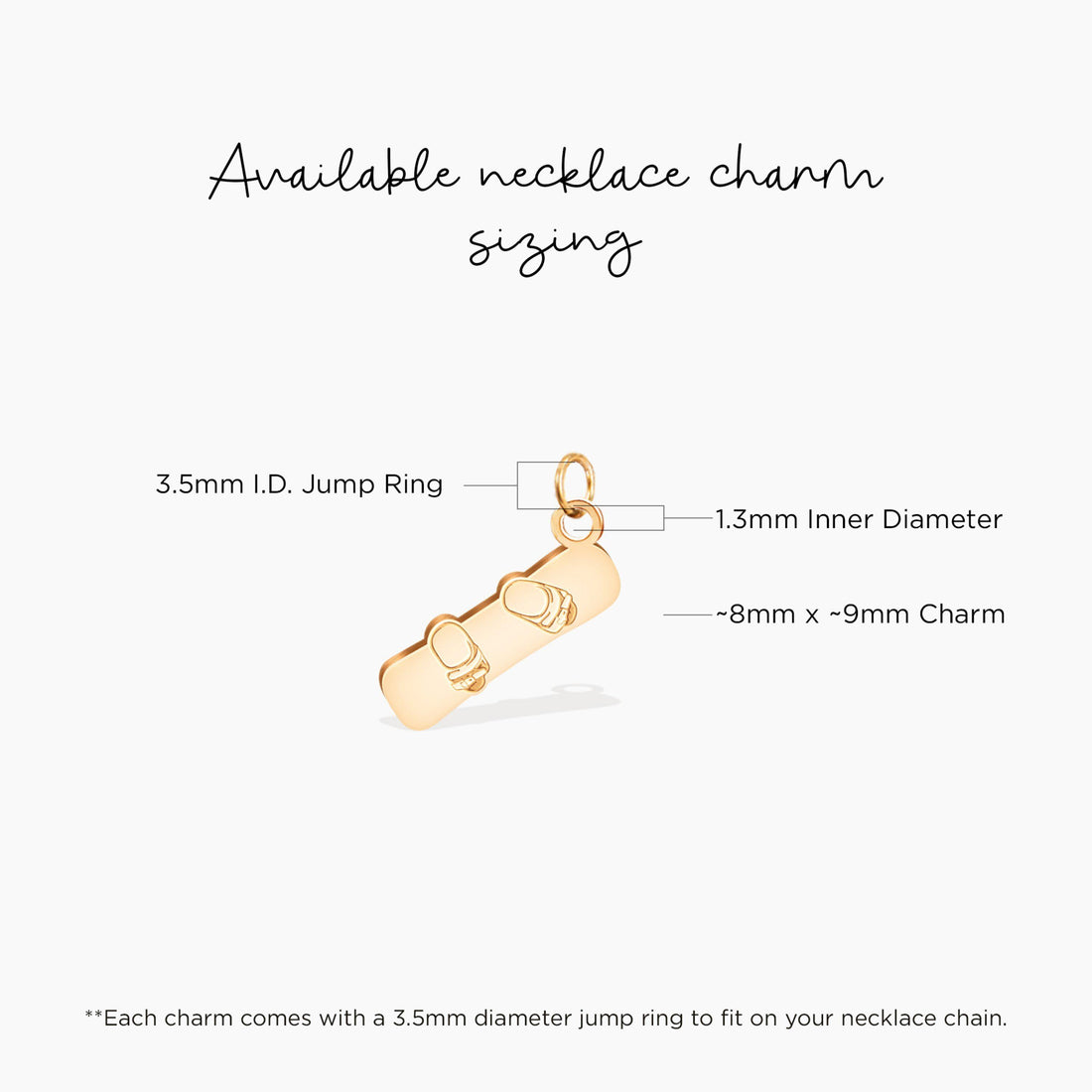 Snowboard Lover Charm Pendant