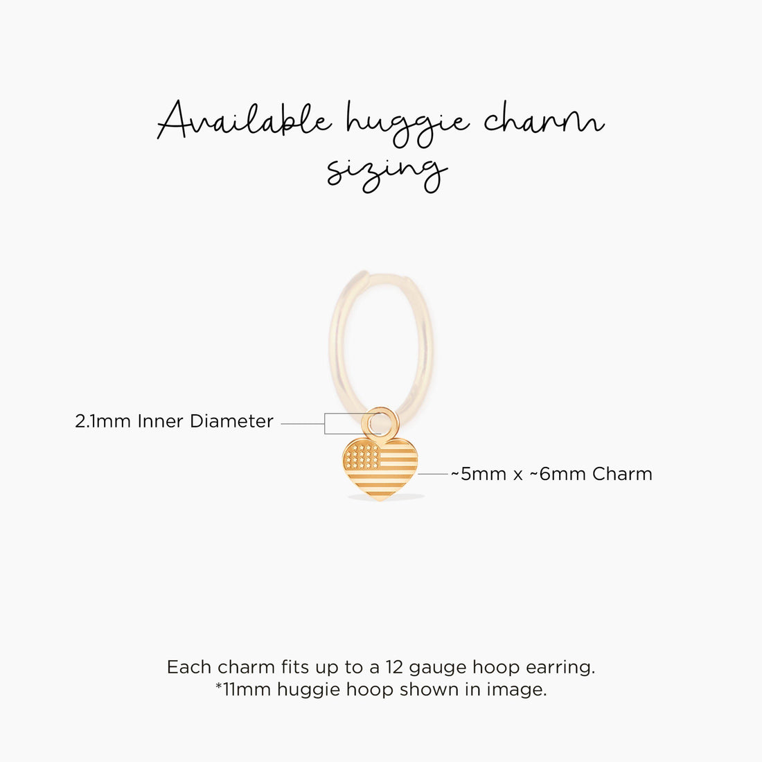 I Heart USA Charm