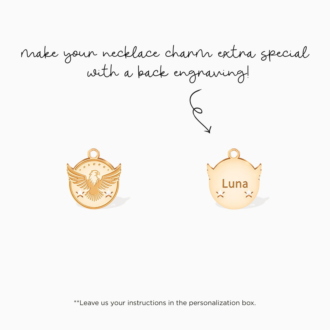 Eagle Medallion Charm