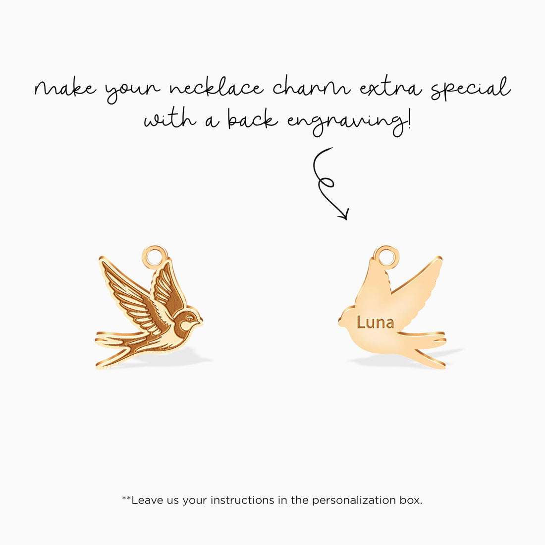 Flying Swallow Pendant Necklace