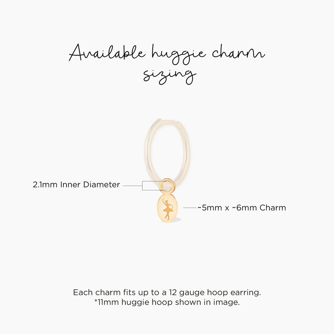 Ballerina Princess Charm Stud Earrings