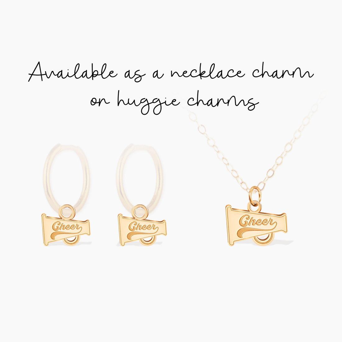 Cheer Megaphone Charm Pendant