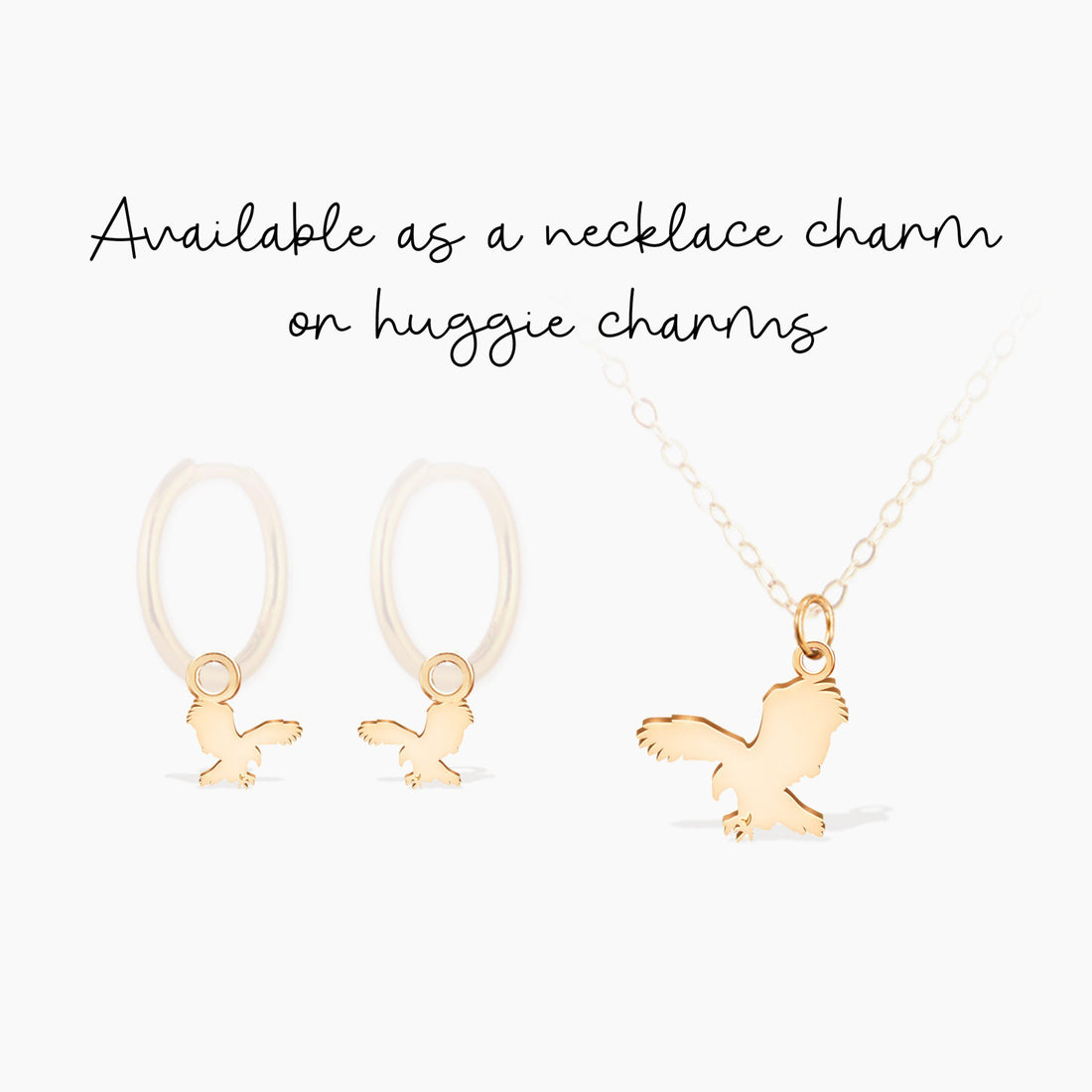 Hawk Silhouette Charm
