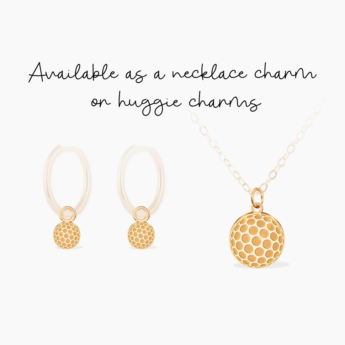 Golf Ball Dotted Charm