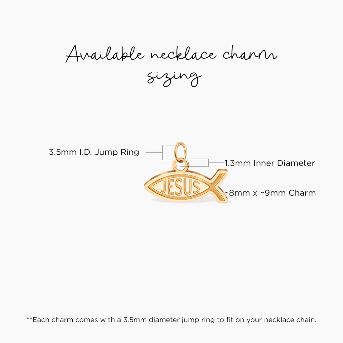 Ichthys Jesus Fish Pendant Necklace