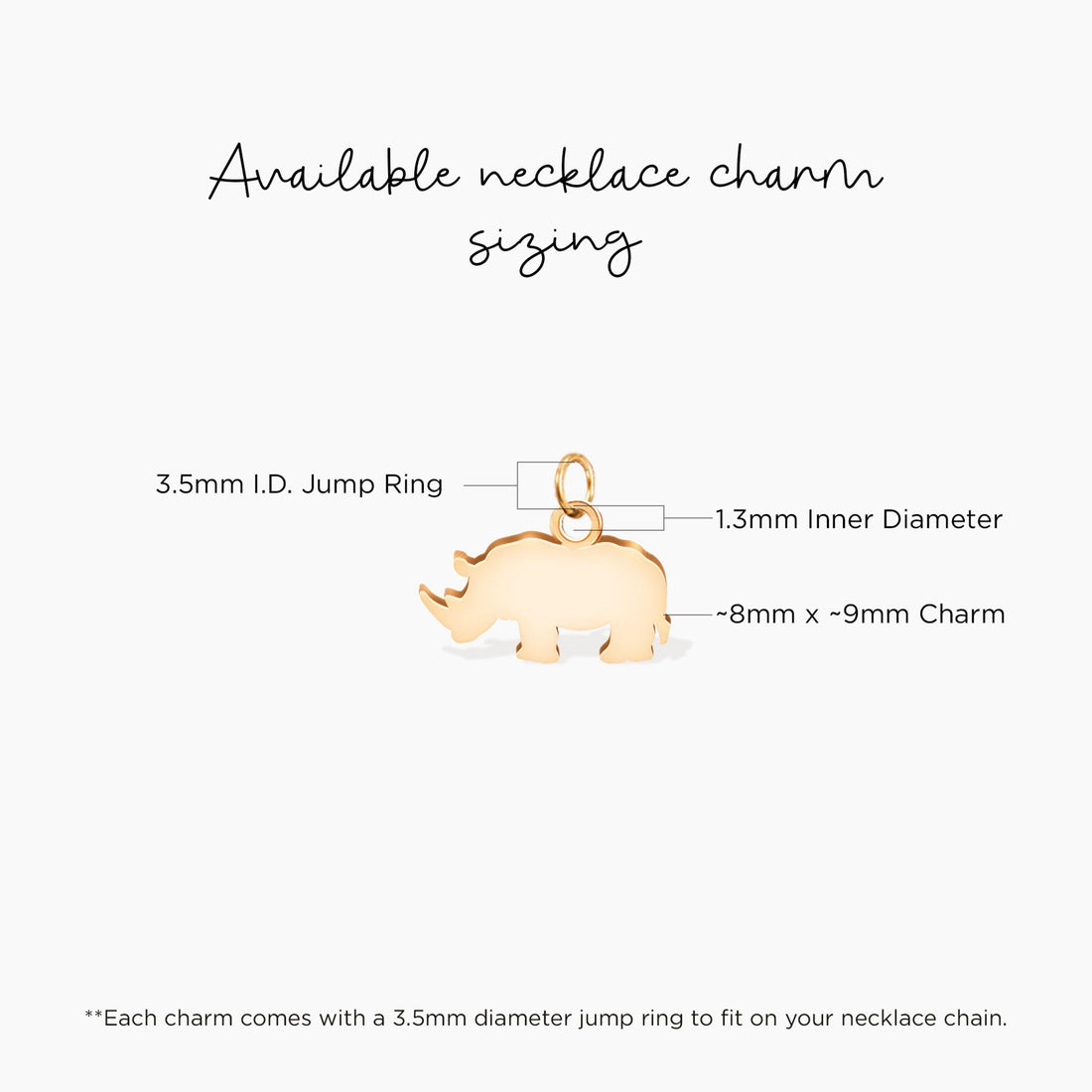 Rhinoceros Pendant Necklace