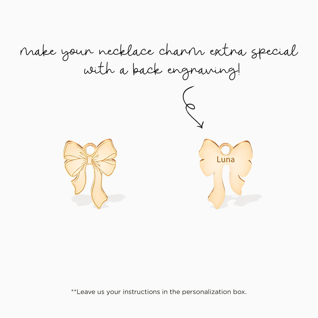 Ribbon Bow Pendant Necklace