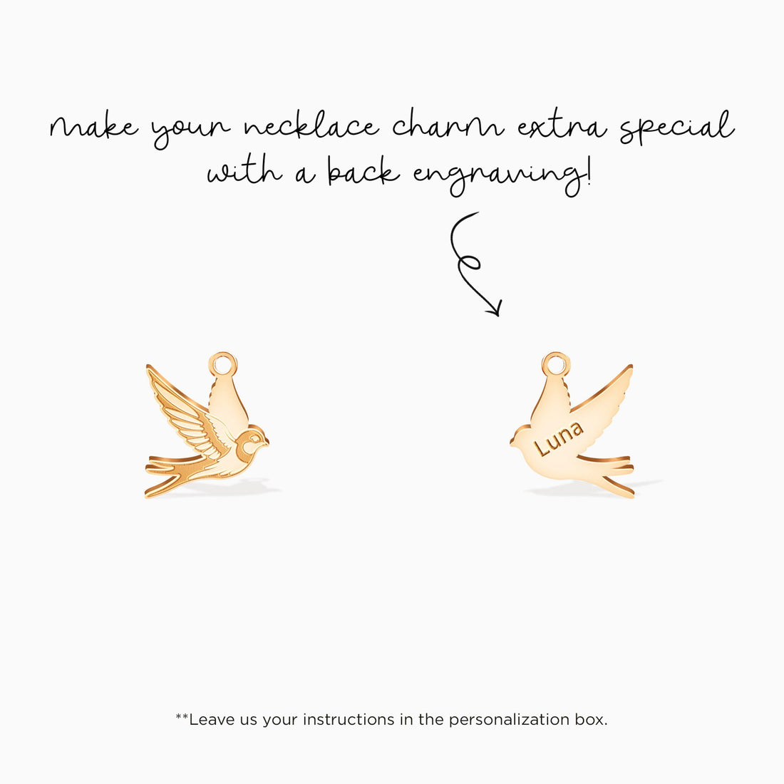 Flying Swallow Charm Stud Earrings