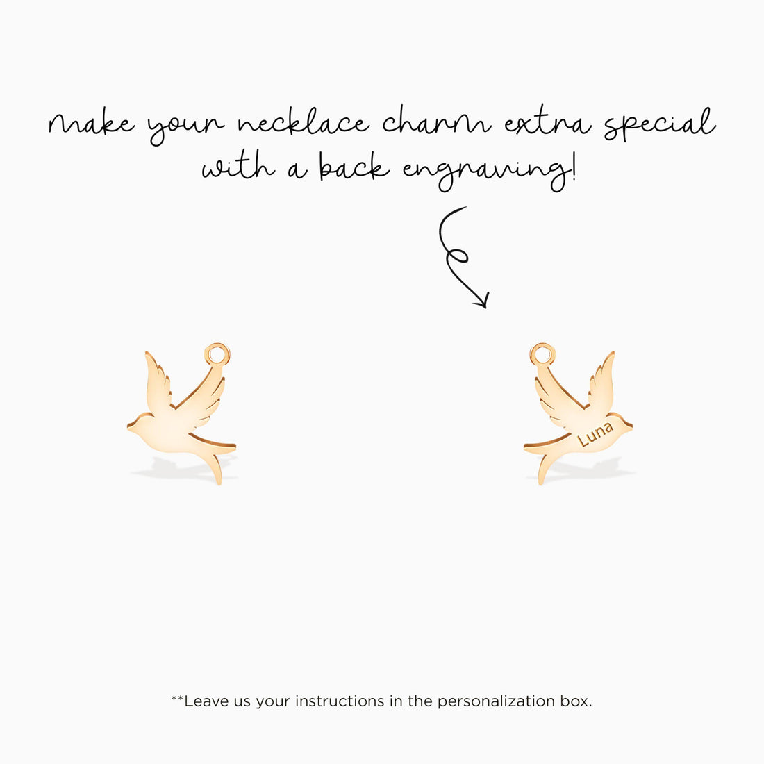 Swallow Bird Pendant Charm