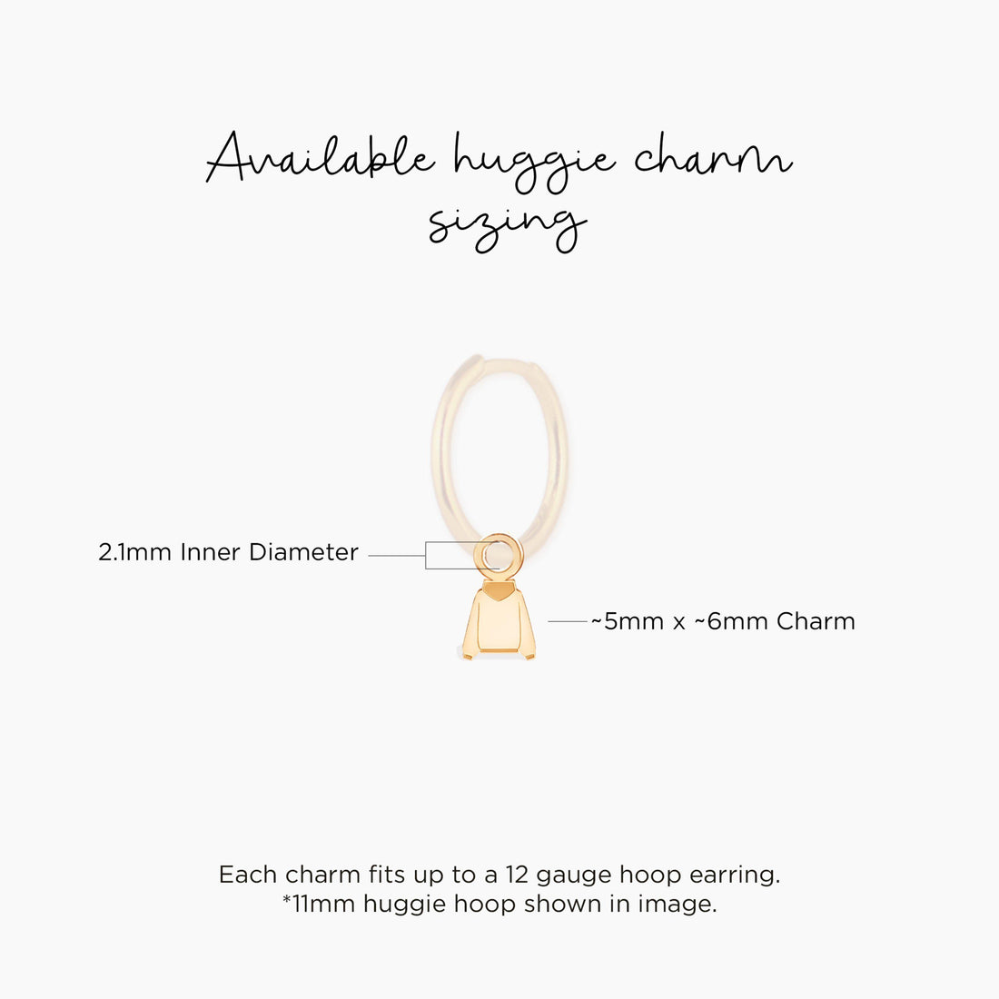 Back Facing Hoodie Charm