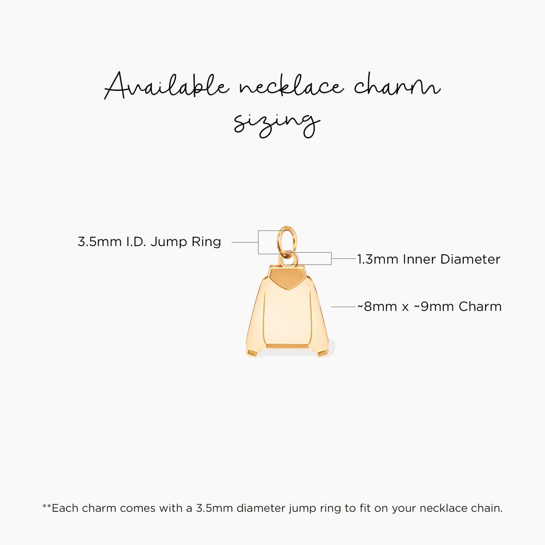 Back Facing Hoodie Charm