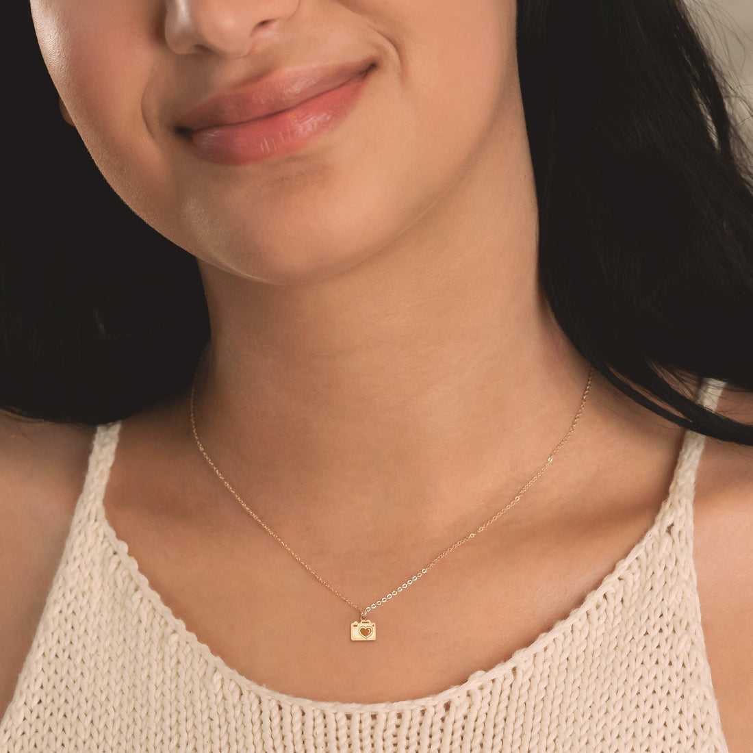 Camera Heart Charm