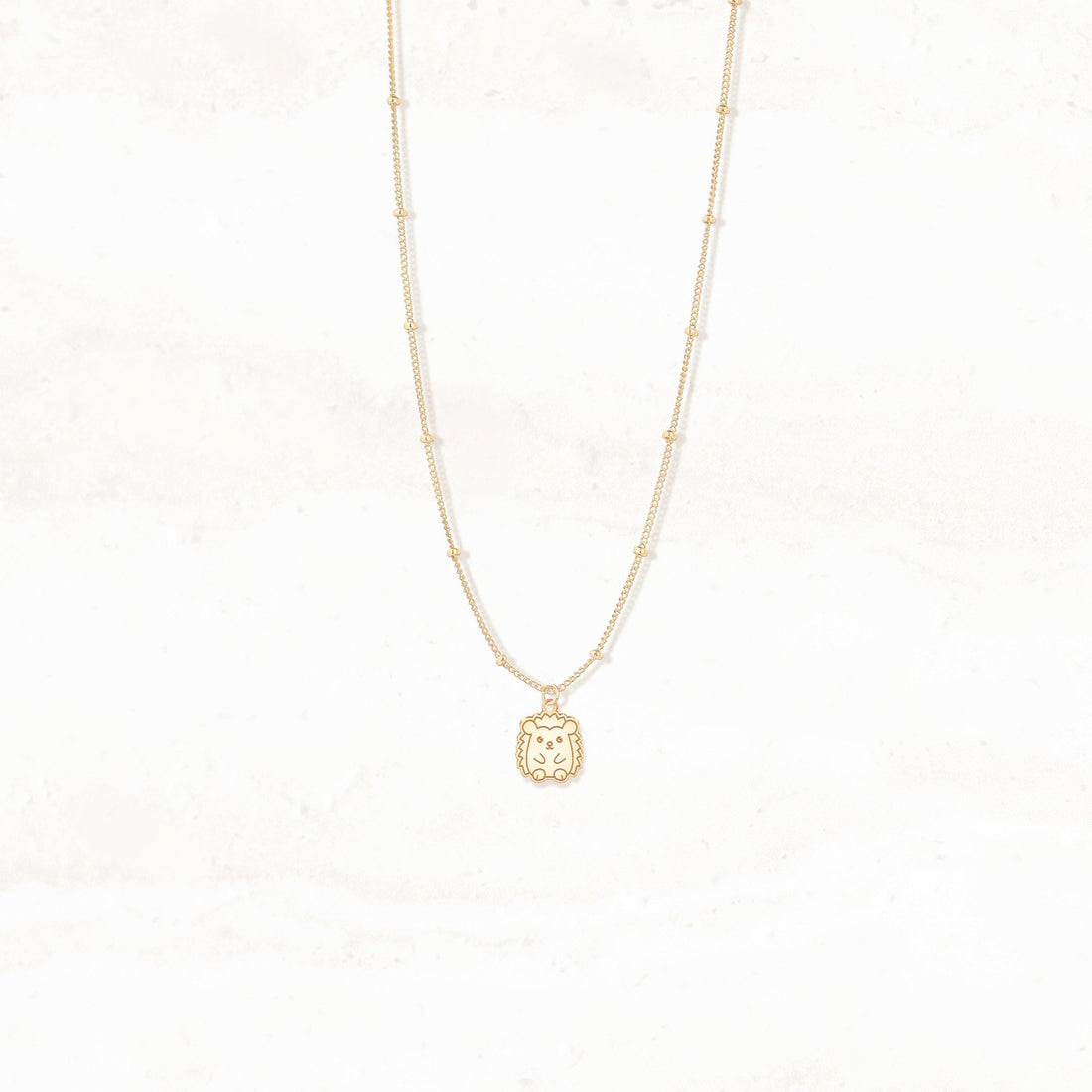 Hedgehog Charm Necklace