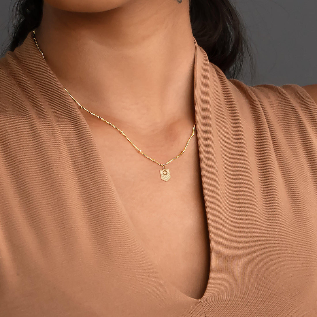 Military Rank Beady Necklace