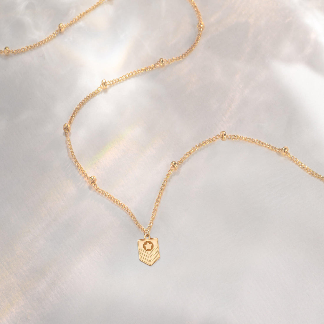 Military Rank Beady Necklace