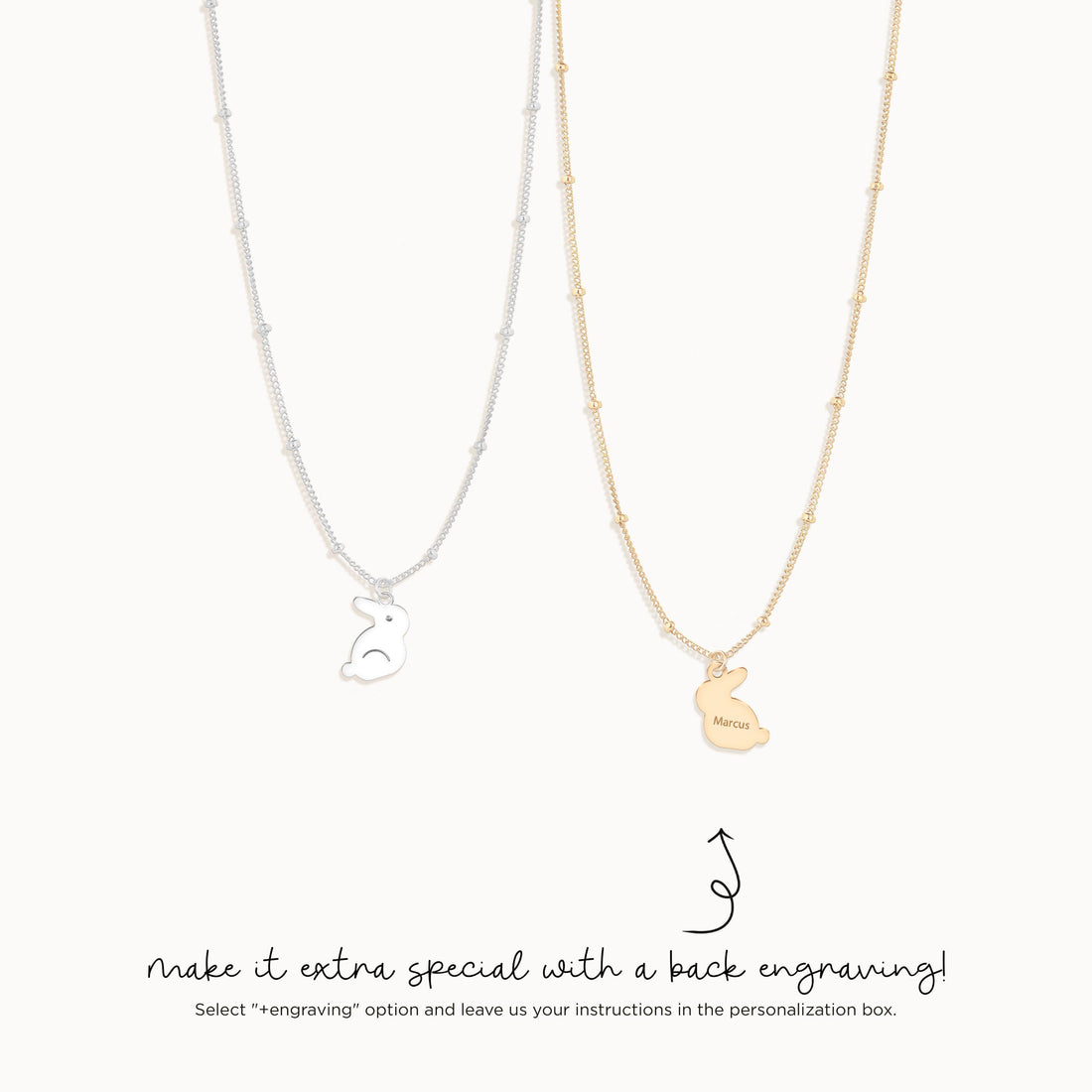 Bunny Pet Charm Necklace