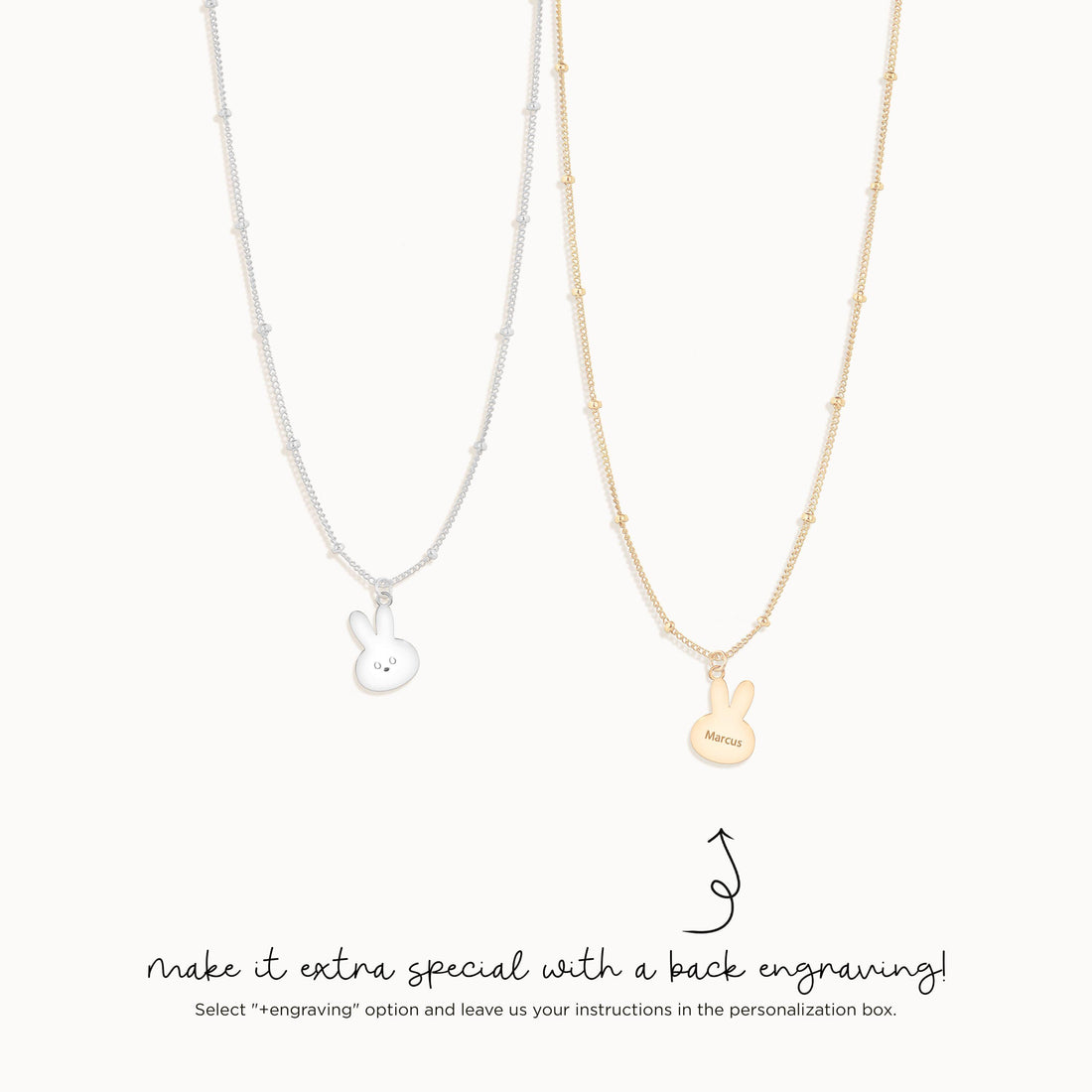 Bunny Kawaii Charm Necklace