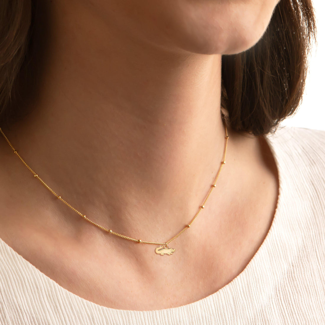 Crocodile Beady Necklace