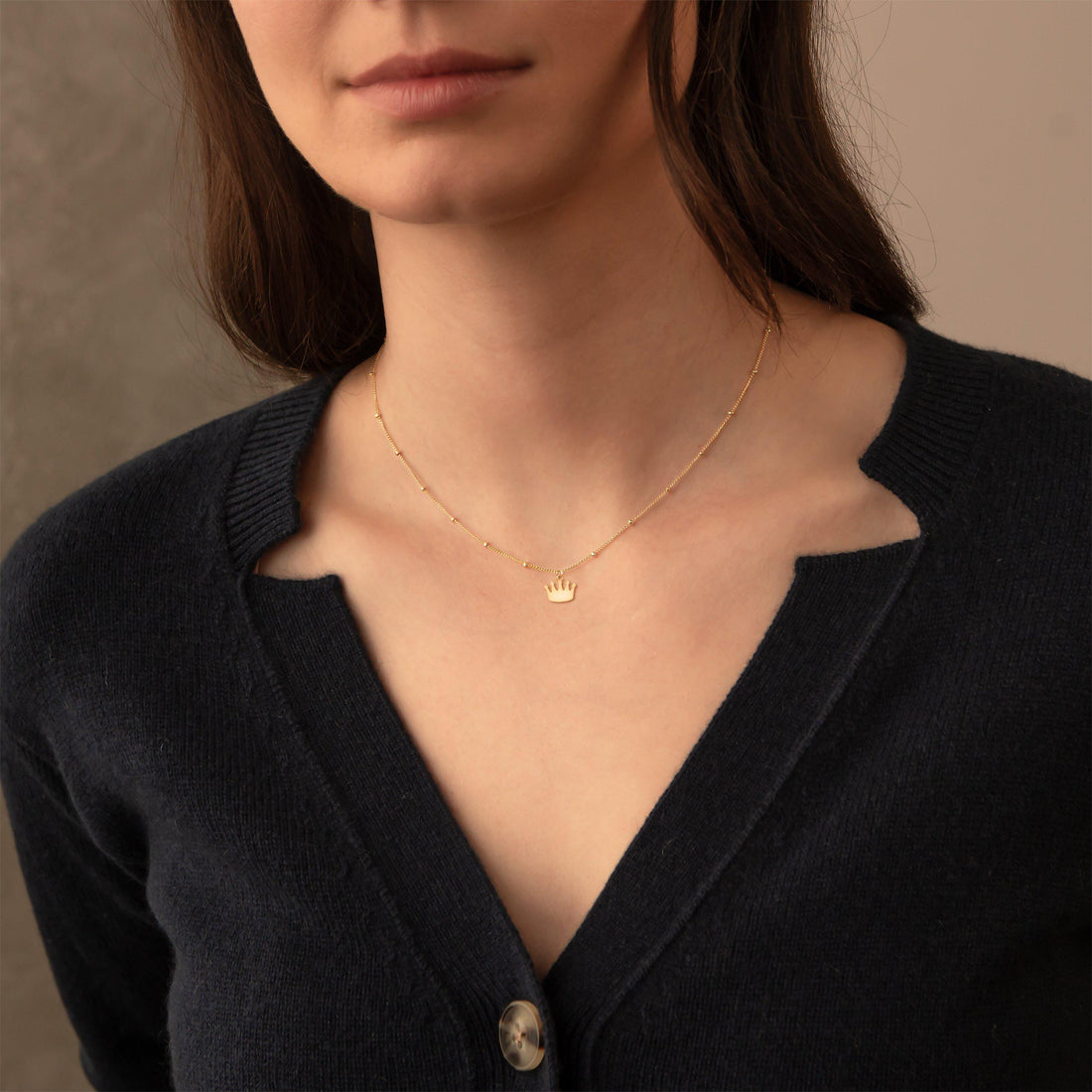 Crown Beady Necklace