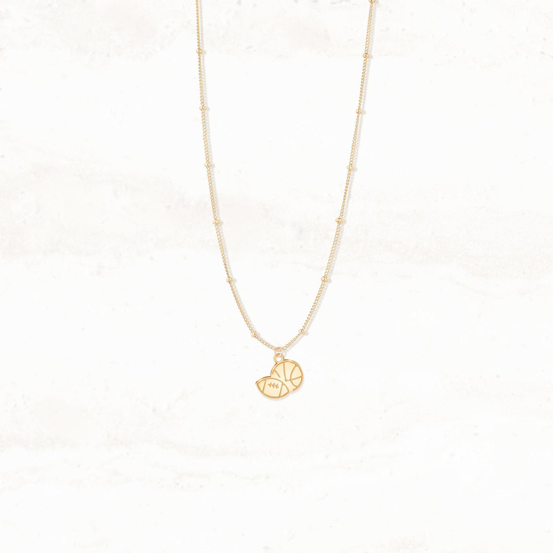 Football Basketball Charm Beady Necklace