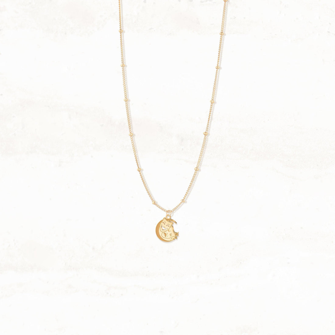 Comedy Tragedy Theatre Mask Necklace