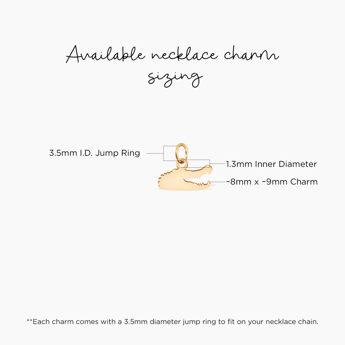 Crocodile Head Charm Pendant