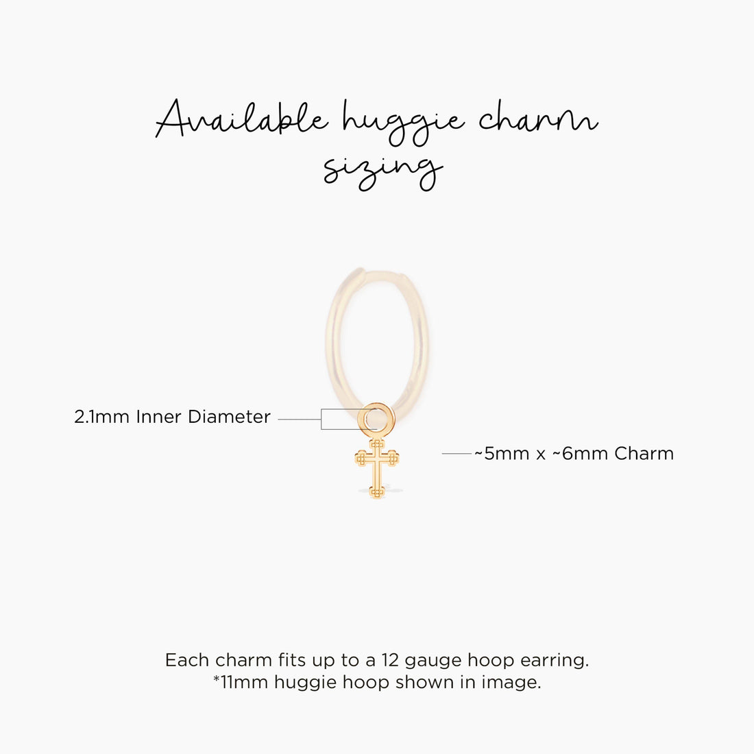 Latin Cross Charm Pendant