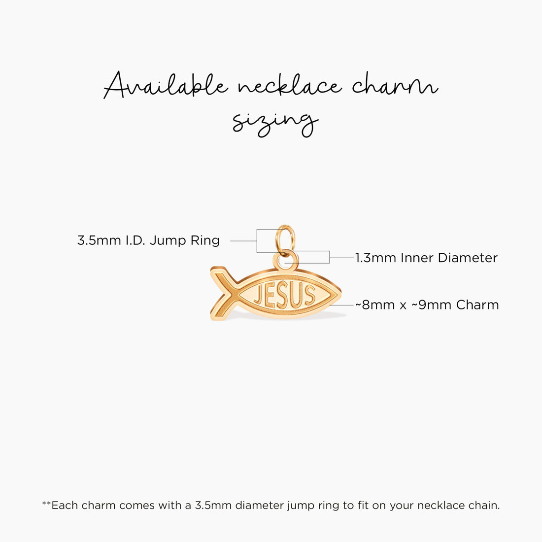 Ichthys Jesus Fish Pendant Necklace