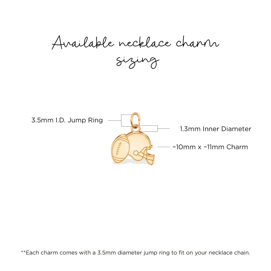 Football Helmet Charm