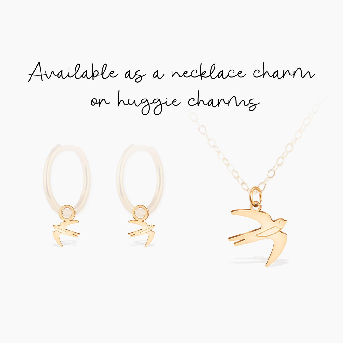Flying Swallow Bird Bar Necklace