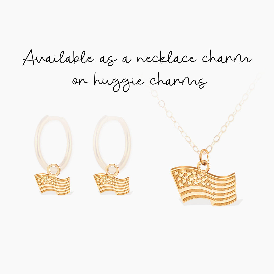 American Flag Charm