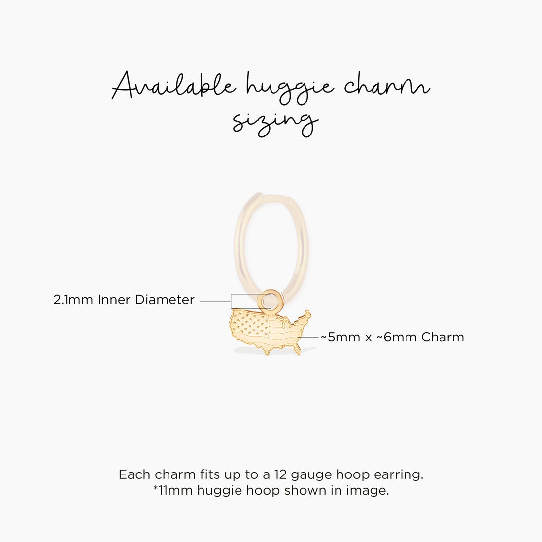 USA Map Charm