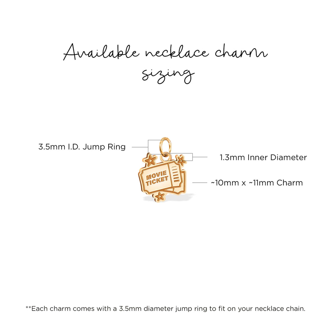 Movie Ticket Premiere Charm