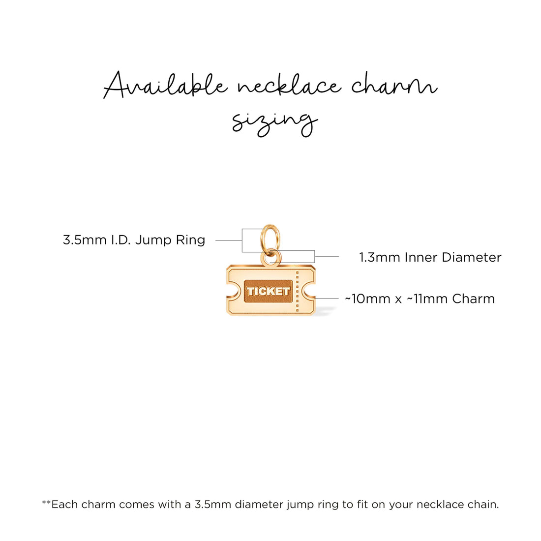 Movie Ticket Charm