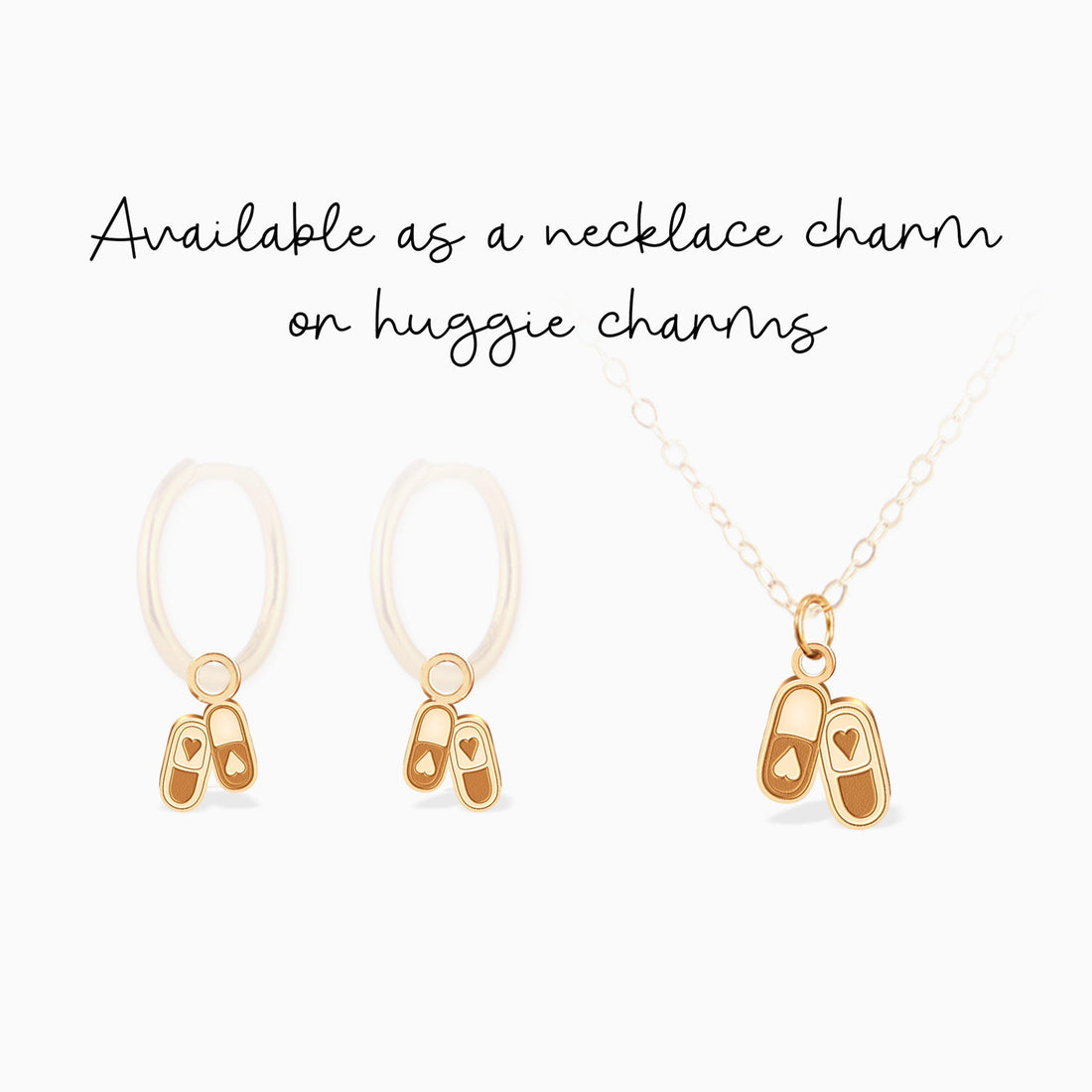 Hearted Slippers Charm Pendant