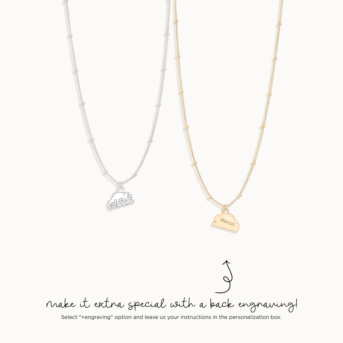 Chameleon Charm Necklace
